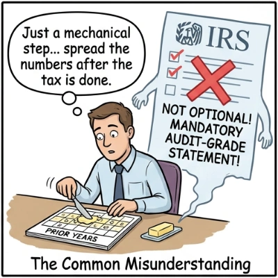 Conceptual diagram: Form 8621 Line 16a is not a calculation preference but a mandatory audit checklist