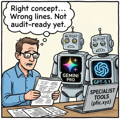 Diagram showing AI models successfully performing the 125% test but failing mapping.