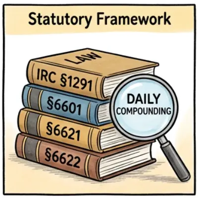 Diagram showing the interaction between IRC 1291, 6621, and 6622