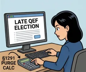 Illustration of purging prior PFIC taint to enable a late QEF election