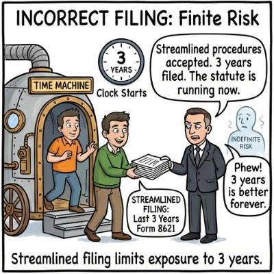 Form 8621 missed filing audit exposure visual timeline