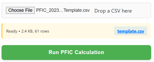 Run Calculation Example